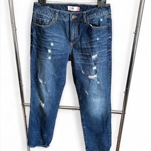 CAbi ripped dark wash jeans